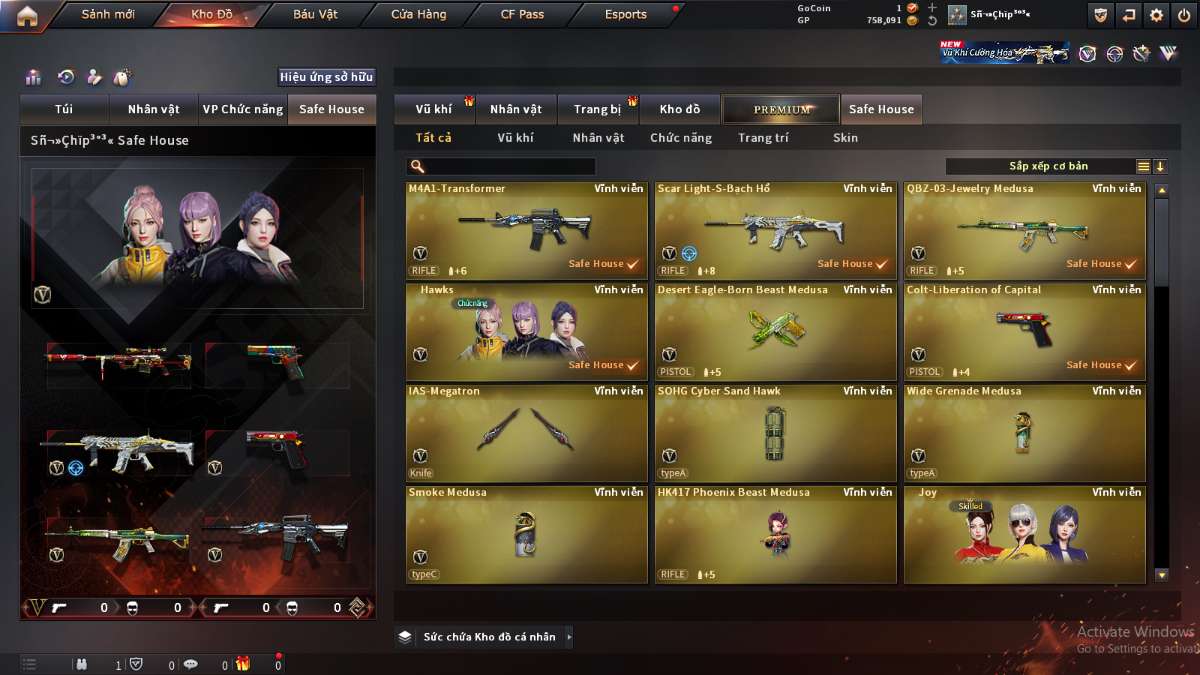 shop acc cf uy tin gia re